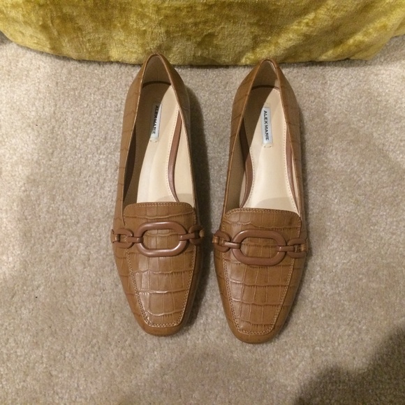 Alex Marie "Crilla" Tan Leather Women Loafers Size 8 - New - Picture 3 of 8